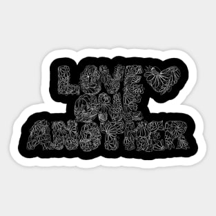 Love one another floral Sticker